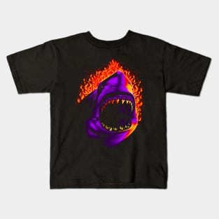 Fire shark Kids T-Shirt